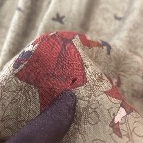 Vintage midi skirt Womens size 6 cottagecore folkcore peasant boho artsy green - Picture 9 of 16